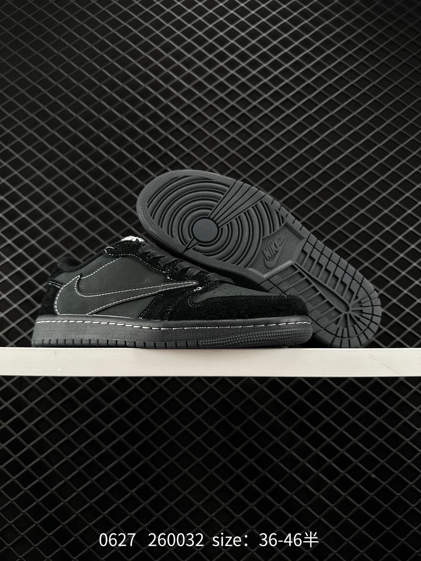 Fragment Design x Travis Scott x Nike Air Jordan 1 Low OG SP”Military Blue”